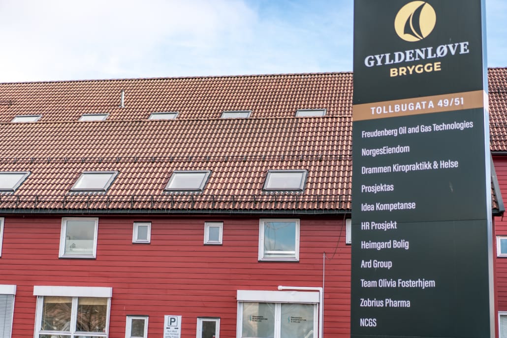 Fasade / Gyldenløve Brygge / Behandling / Fysioterapeut / Drammen by / Et tverrfaglig behandlingstilbud / Drammen Kiropraktikk og Helse / Kiropraktor